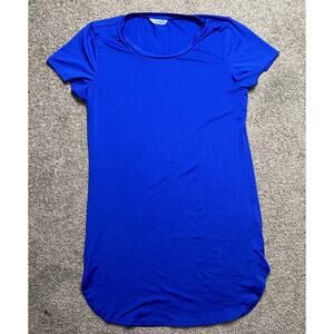 Women’s Size XXL Our Win Royal Blue Short Sleeve T-Shirt Dress